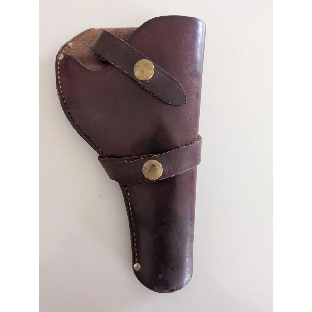 Vintage Red Leather Pistol Holster
